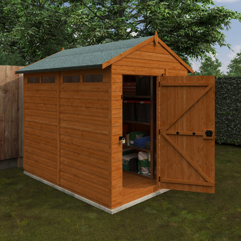 Flex Shiplap Timber Apex Security Shed - Shed Garden Building