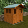 Cabin Summer Shed with Overhang - Shed