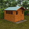 Cabin Summer Shed with Overhang - Shed