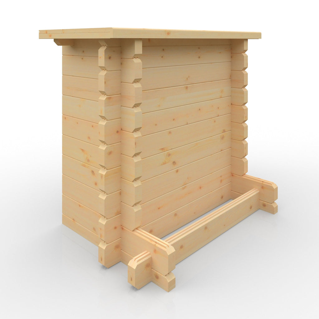 Classic Cabin Bar 44mm Interlocking Logs - Log Cabin Accessories