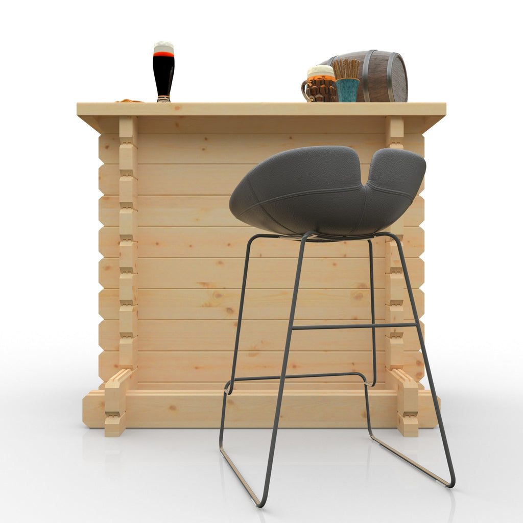Classic Cabin Bar 44mm Interlocking Logs | Construction & Renovation ...