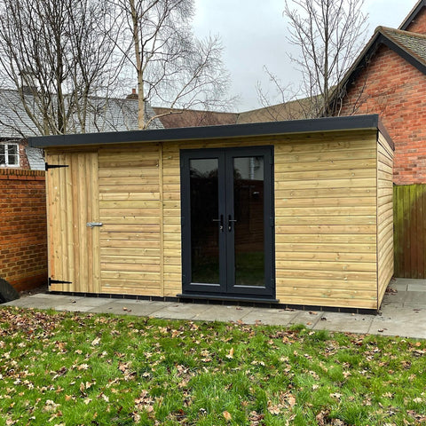 C&R GARDEN ROOM WITH SIDE SHED - Garden Room