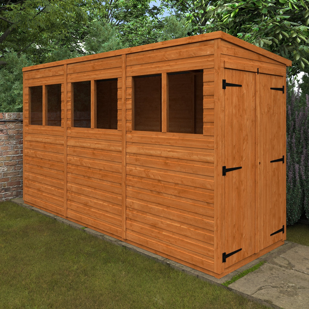 Flex Double Door Shiplap Timber Pent Shed - Shed