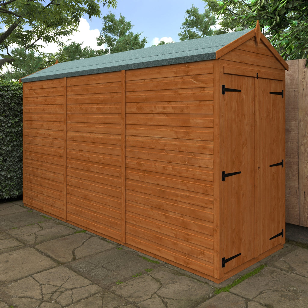 Flex Double Door Windowless Shiplap Timber Apex Shed - Shed