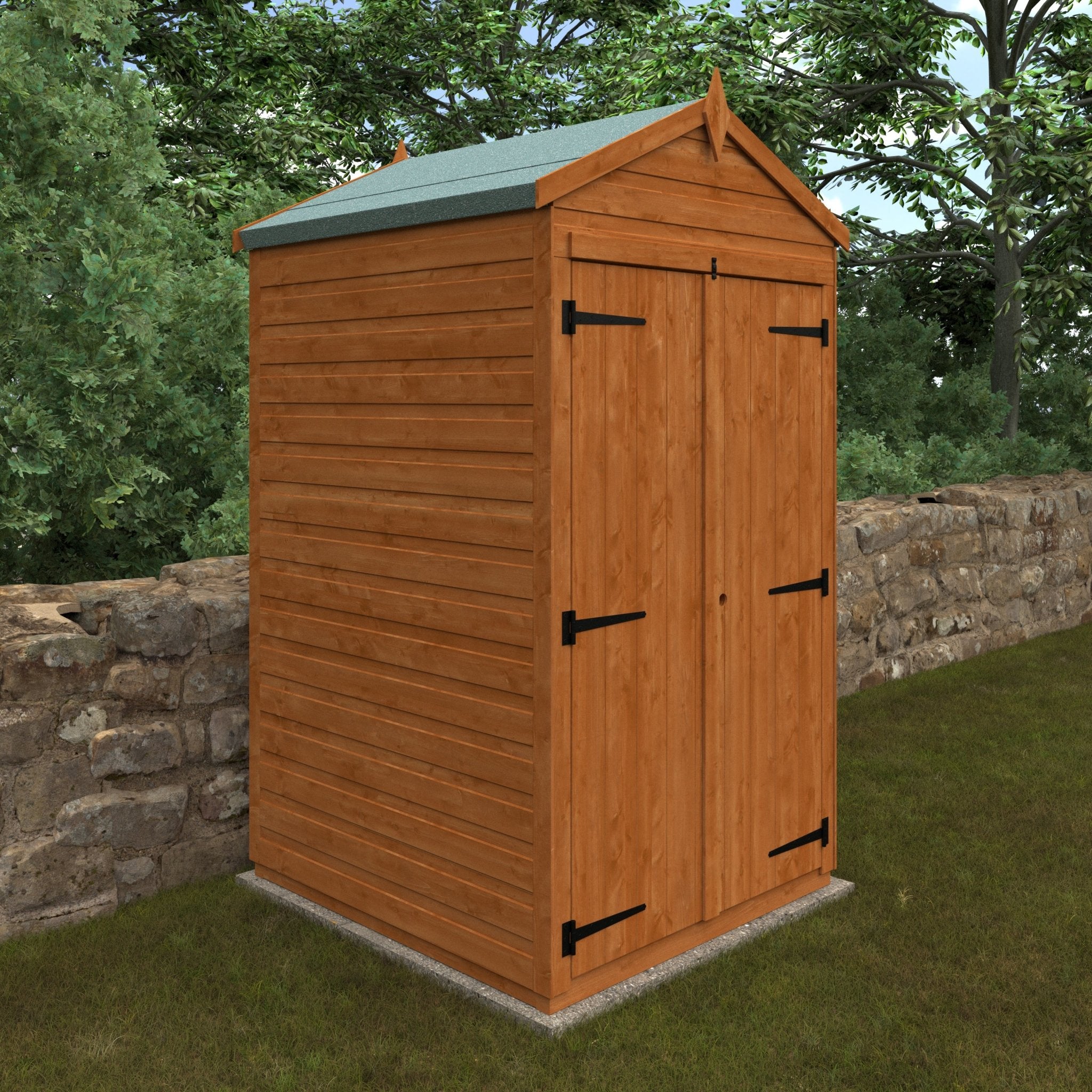 Flex Double Door Windowless Shiplap Timber Apex Shed - Shed