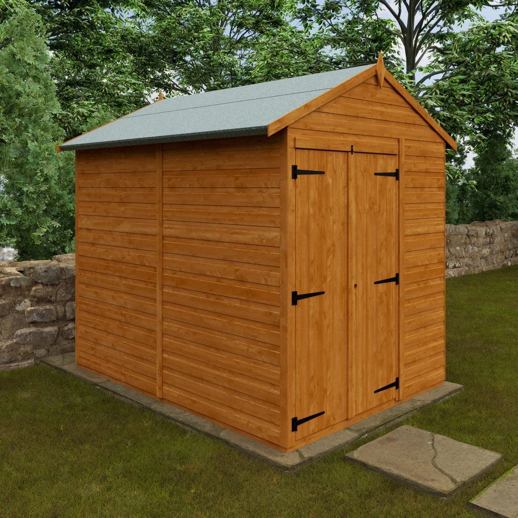 Flex Double Door Windowless Shiplap Timber Apex Shed - Shed