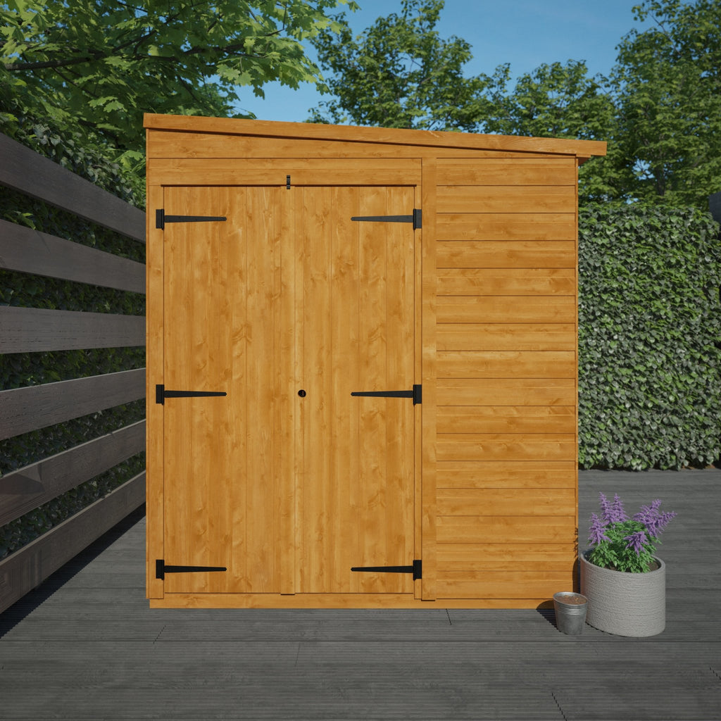 Flex Double Door Windowless Shiplap Timber Pent Shed - Shed