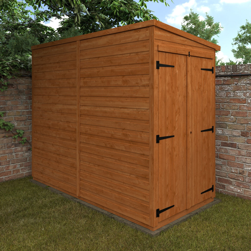 Flex Double Door Windowless Shiplap Timber Pent Shed - Shed