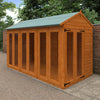 Flex Shiplap Timber Apex Summerhouse with Full Pane Double Doors and Windows - summerhouse