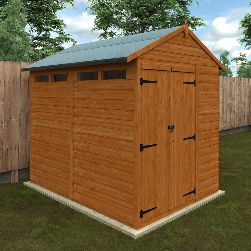 Flex Shiplap Timber Double Door Apex Security Shed - Shed