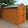 Flex Shiplap Timber Double Door Apex Security Shed - Shed