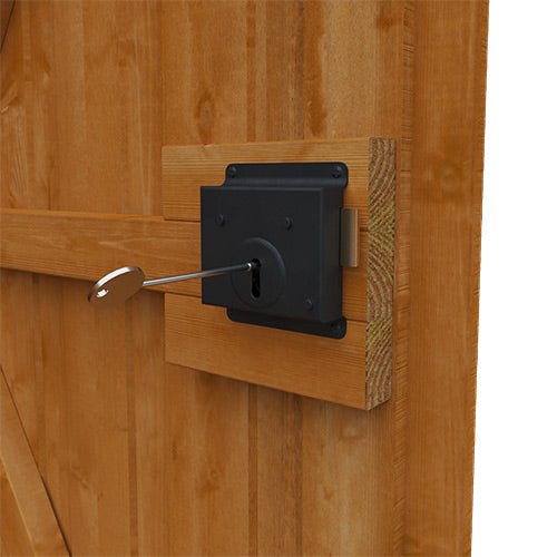 Flex Shiplap Timber Double Door Apex Security Shed - Shed