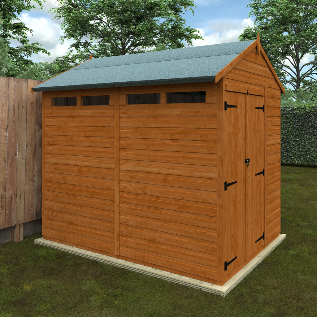Flex Shiplap Timber Double Door Apex Security Shed - Shed