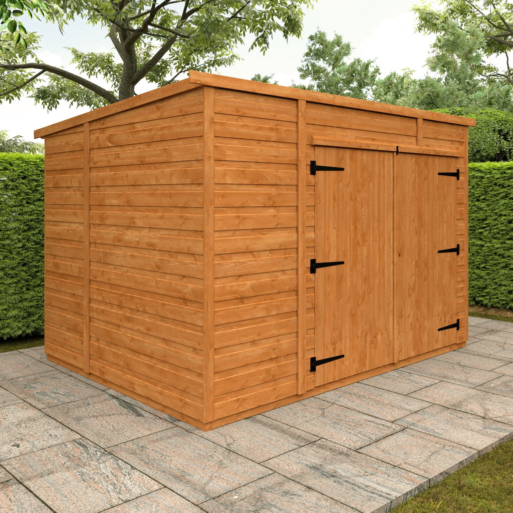 Flex Shiplap Timber Pent Bike Store - Storage