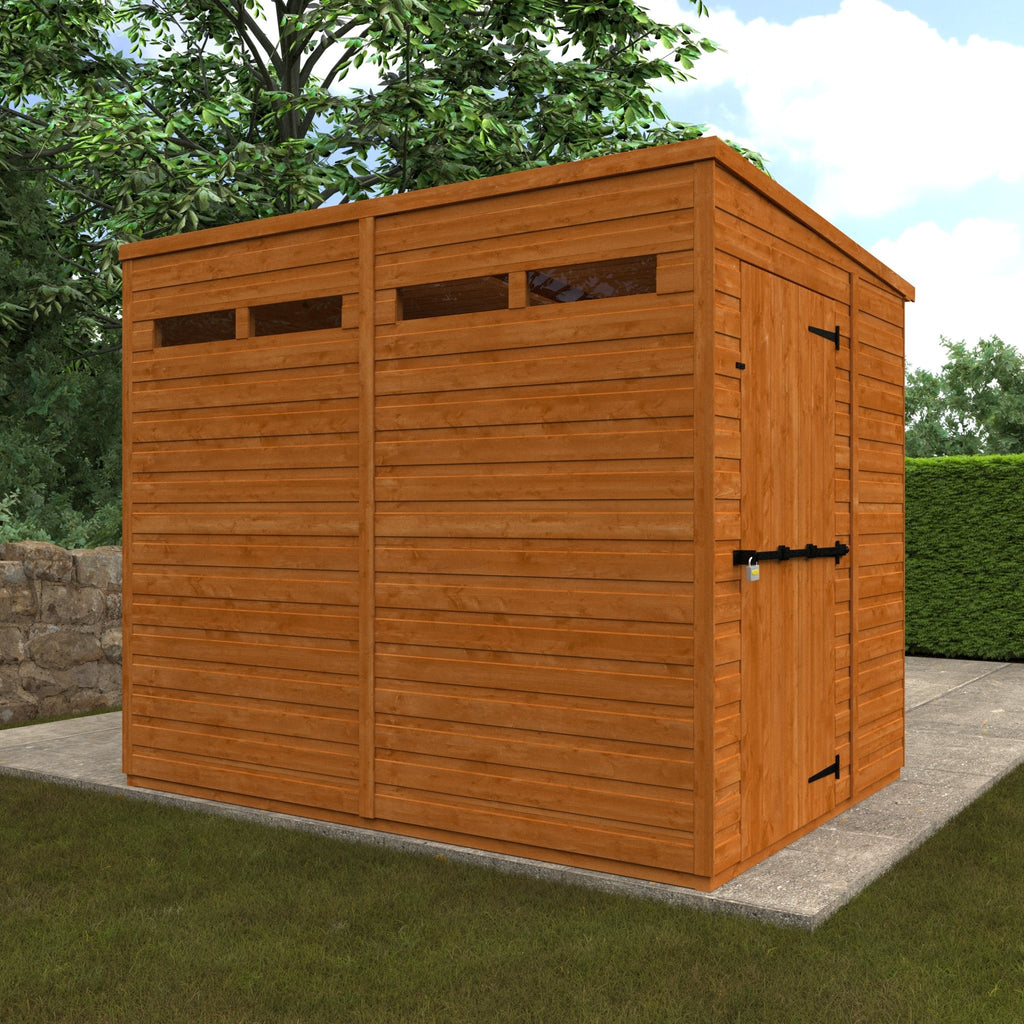 Flex Shiplap Timber Pent Security Shed - Shed