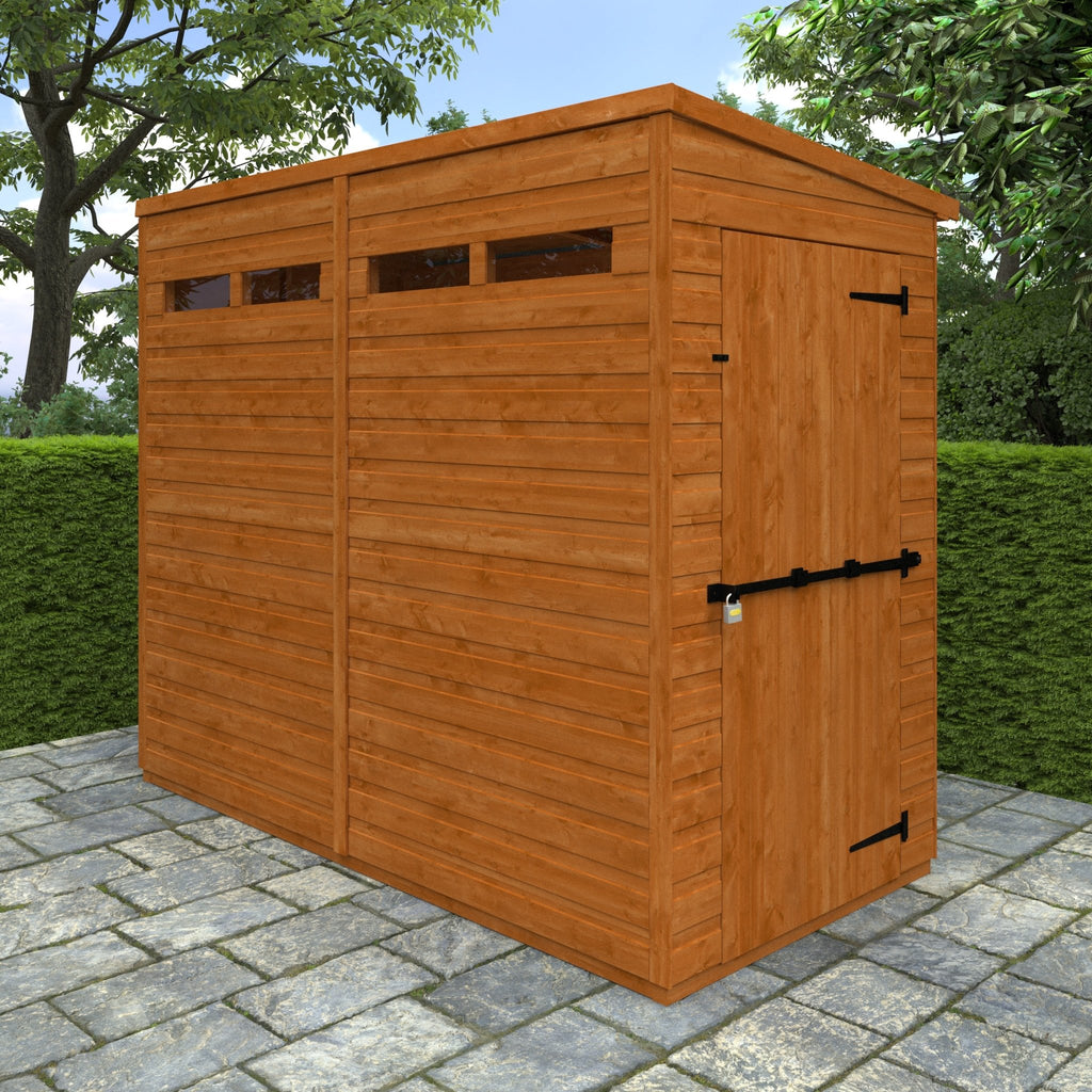 Flex Shiplap Timber Pent Security Shed - Shed