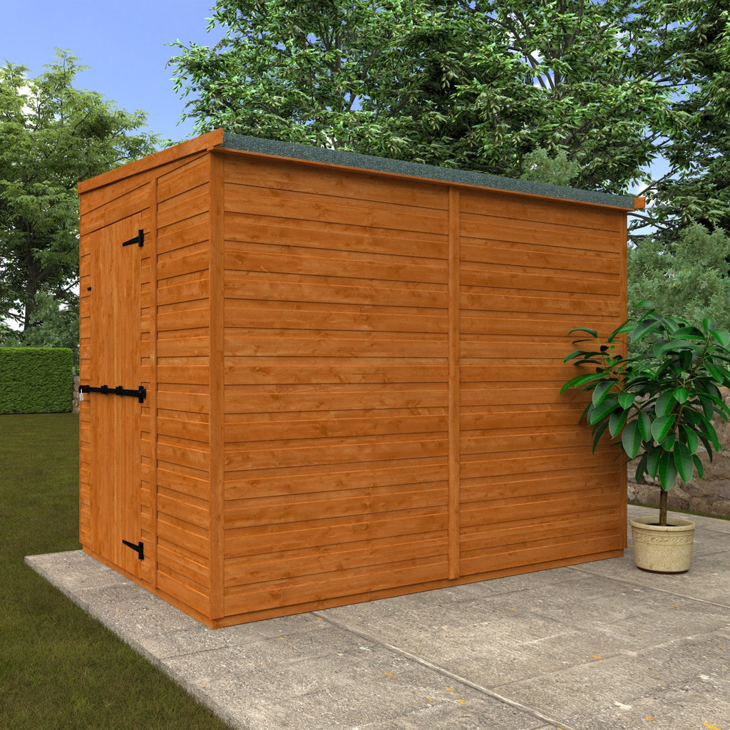 Flex Shiplap Timber Pent Security Shed - Shed