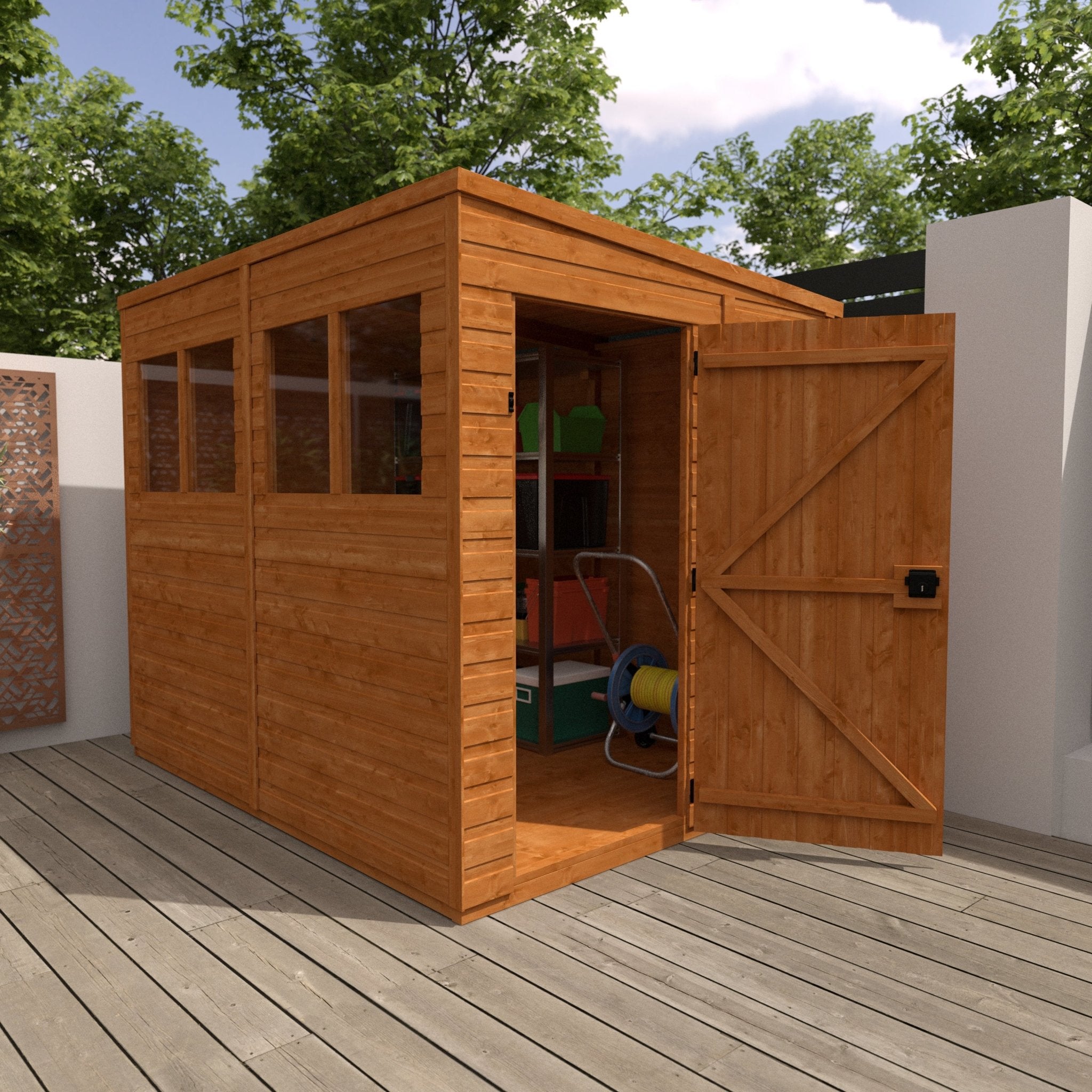 Flex Shiplap Timber Pent Shed - Shed