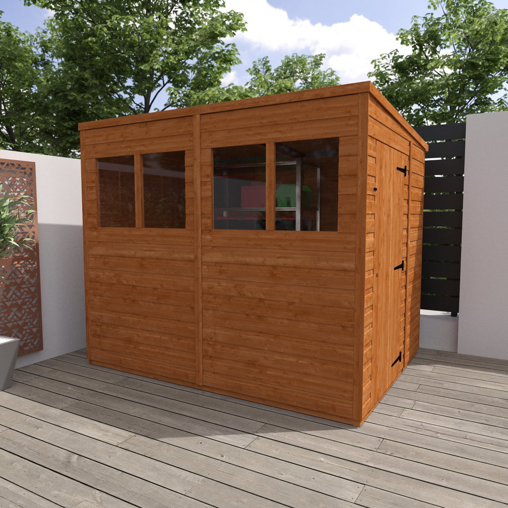 Flex Shiplap Timber Pent Shed - Shed