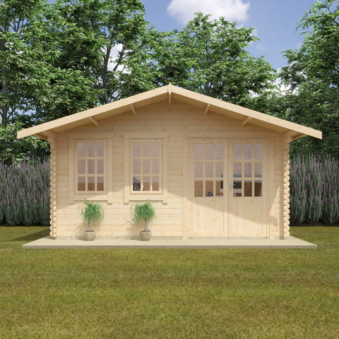 Forde 44mm Log Cabin - Log Cabin Garden Building