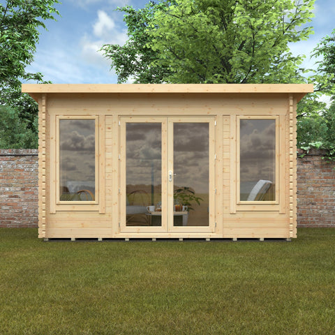 Hatfield 44mm Log Cabin - Log Cabin Garden Building