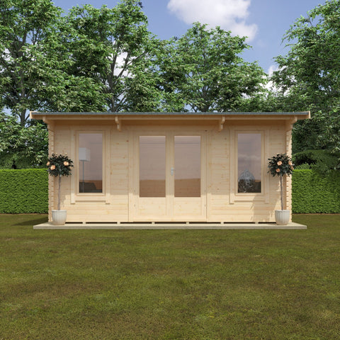 Jacob 44mm Log Cabin - Log Cabin Garden Building