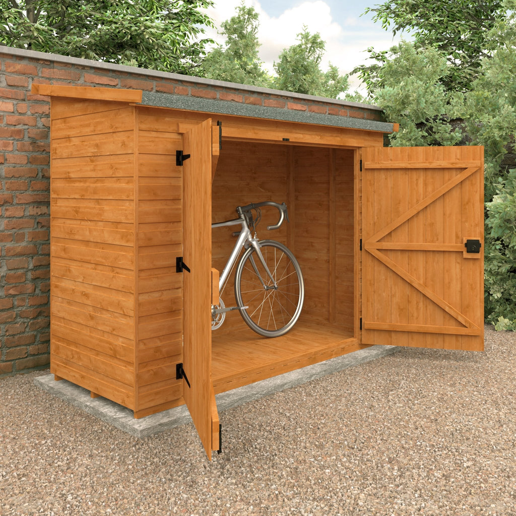 Pent Bike Shed - No Windows - Shed