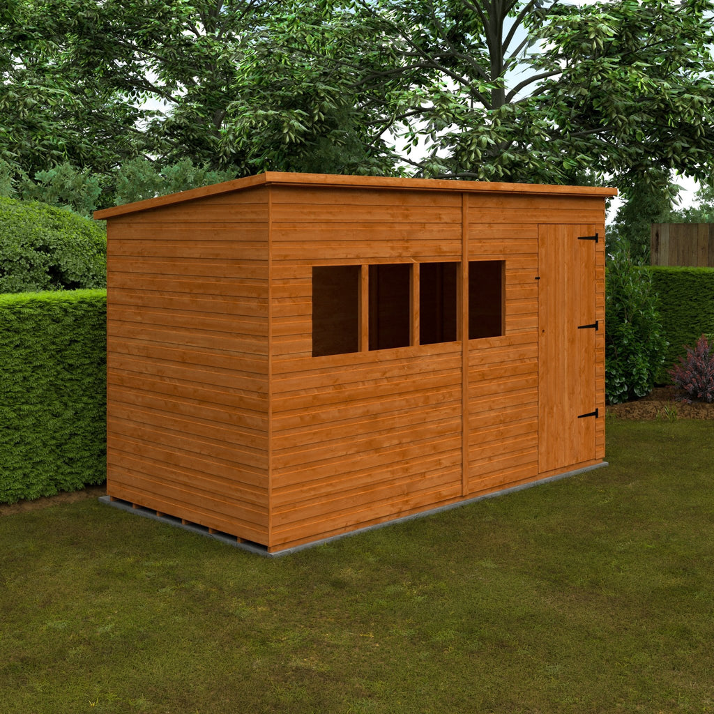 Pressure Tanalised Shiplap Timber Deluxe Pent Shed - Shed