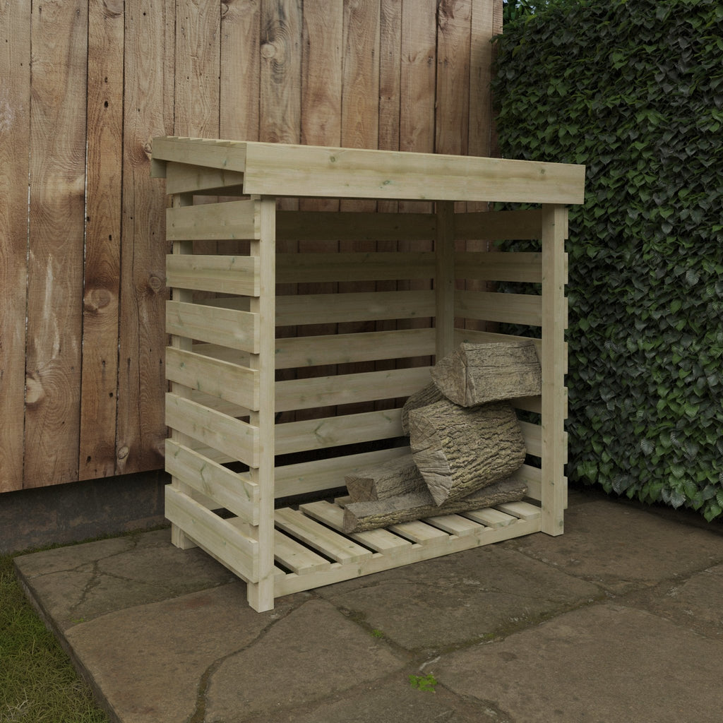 Pressure Treated Tanalised Log Store - Shed