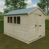 Pressure Treated Tanalised Shiplap Timber Apex Premier Shed - Shed