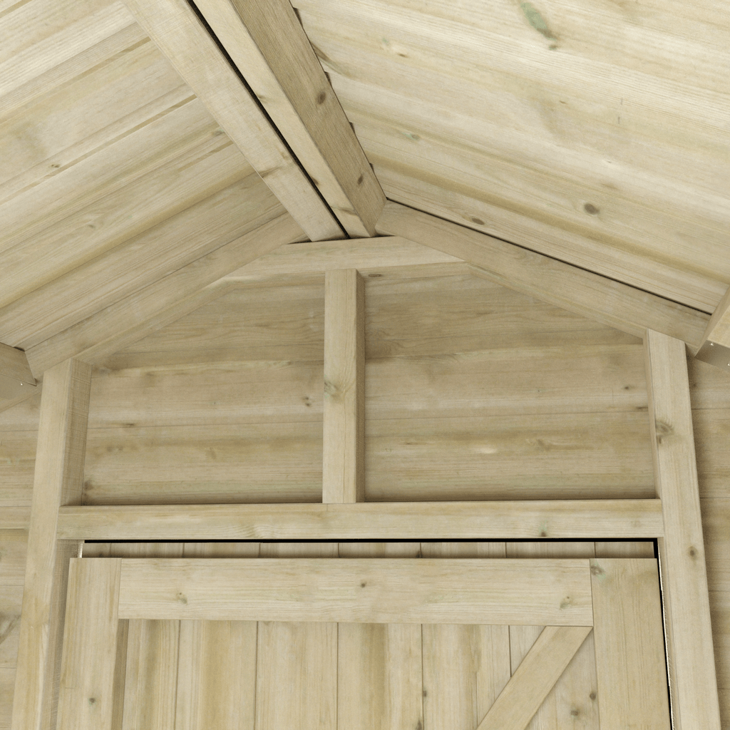 Pressure Treated Tanalised Shiplap Timber Apex Premier Shed - Shed