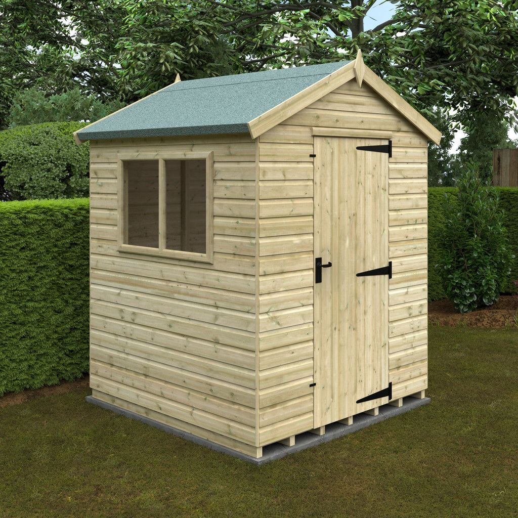 Pressure Treated Tanalised Shiplap Timber Apex Premier Shed - Shed