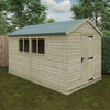 Pressure Treated Tanalised Shiplap Timber Apex Premier Shed - Shed