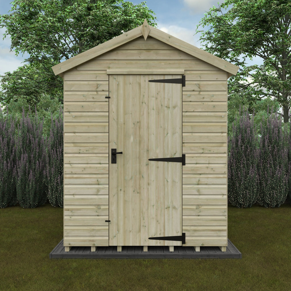 Pressure Treated Tanalised Shiplap Timber Apex Premier Shed - Shed