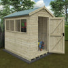 Pressure Treated Tanalised Shiplap Timber Apex Premier Shed - Shed