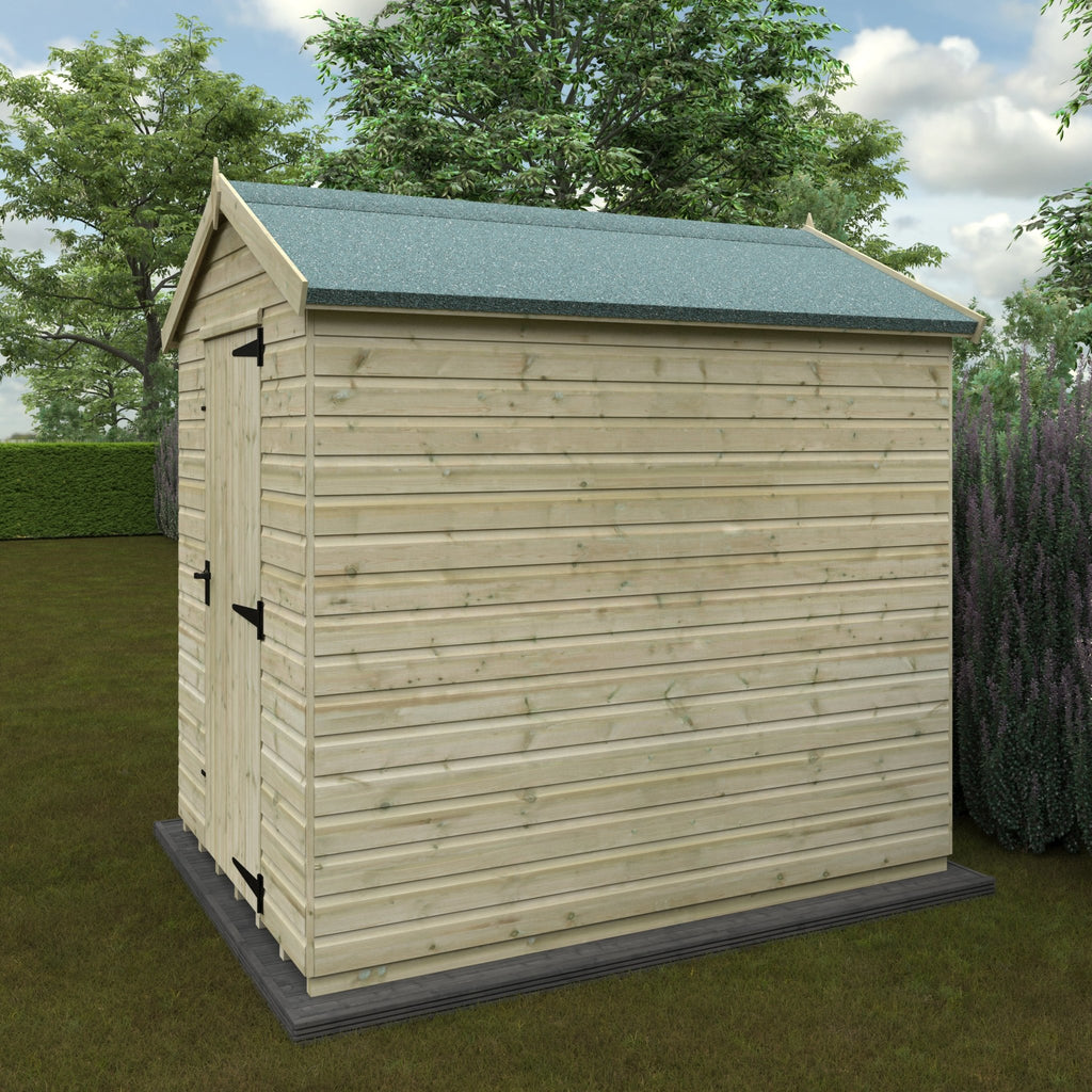 Pressure Treated Tanalised Shiplap Timber Apex Premier Shed - Shed