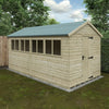 Pressure Treated Tanalised Shiplap Timber Apex Premier Shed - Shed