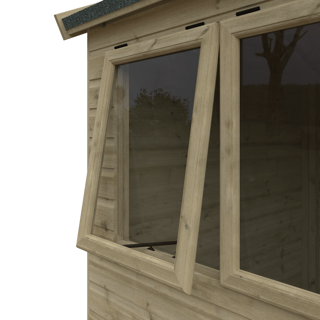 Pressure Treated Tanalised Shiplap Timber Apex Premier Shed - Shed