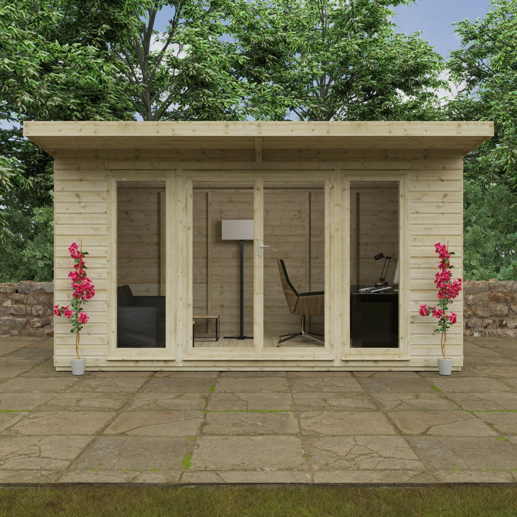 Pressure Treated Tanalised Shiplap Timber Garden Studio - Garden Room