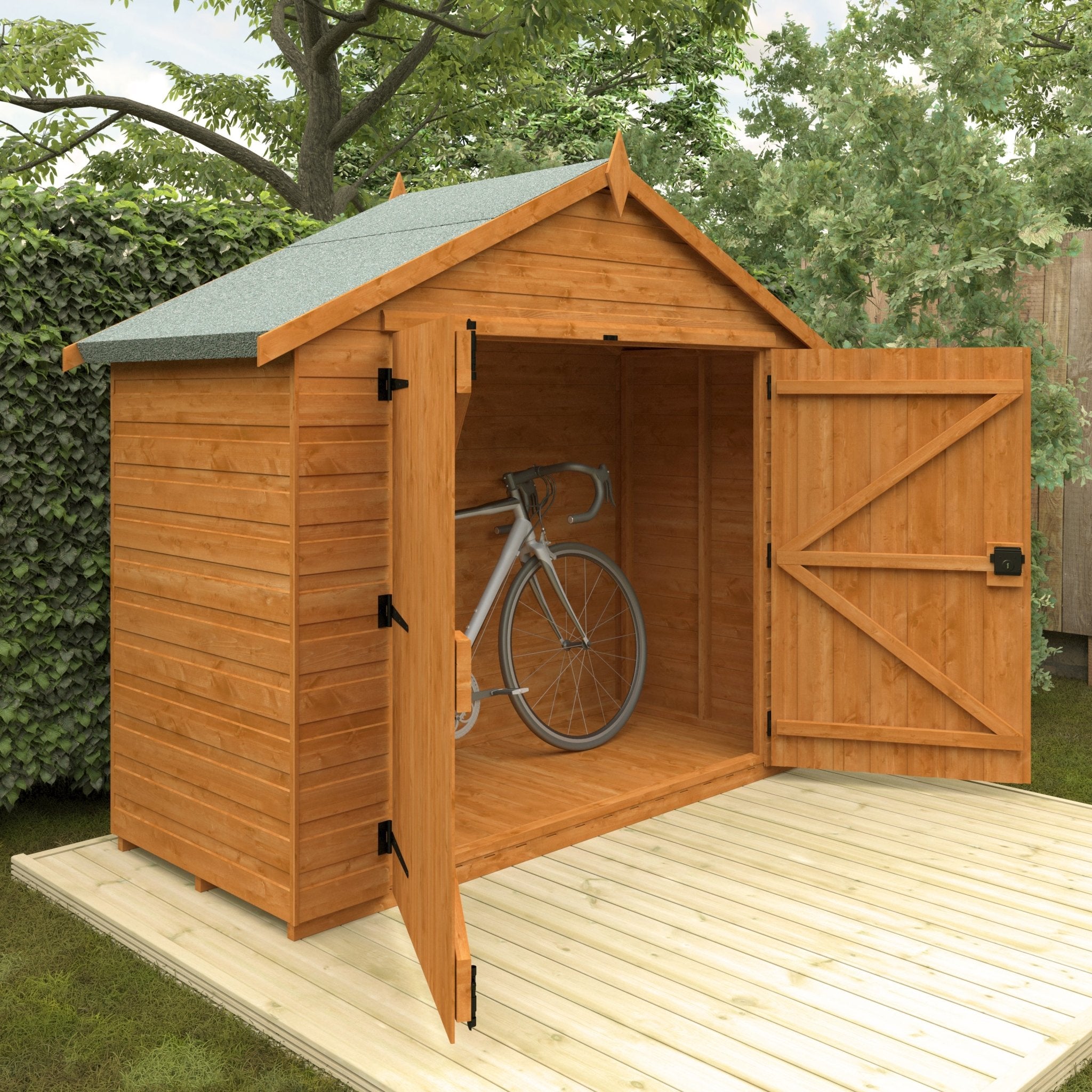 Shiplap Timber Apex Compact Shed - No Windows - Shed