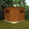 Shiplap Timber Corner Shed - Shed