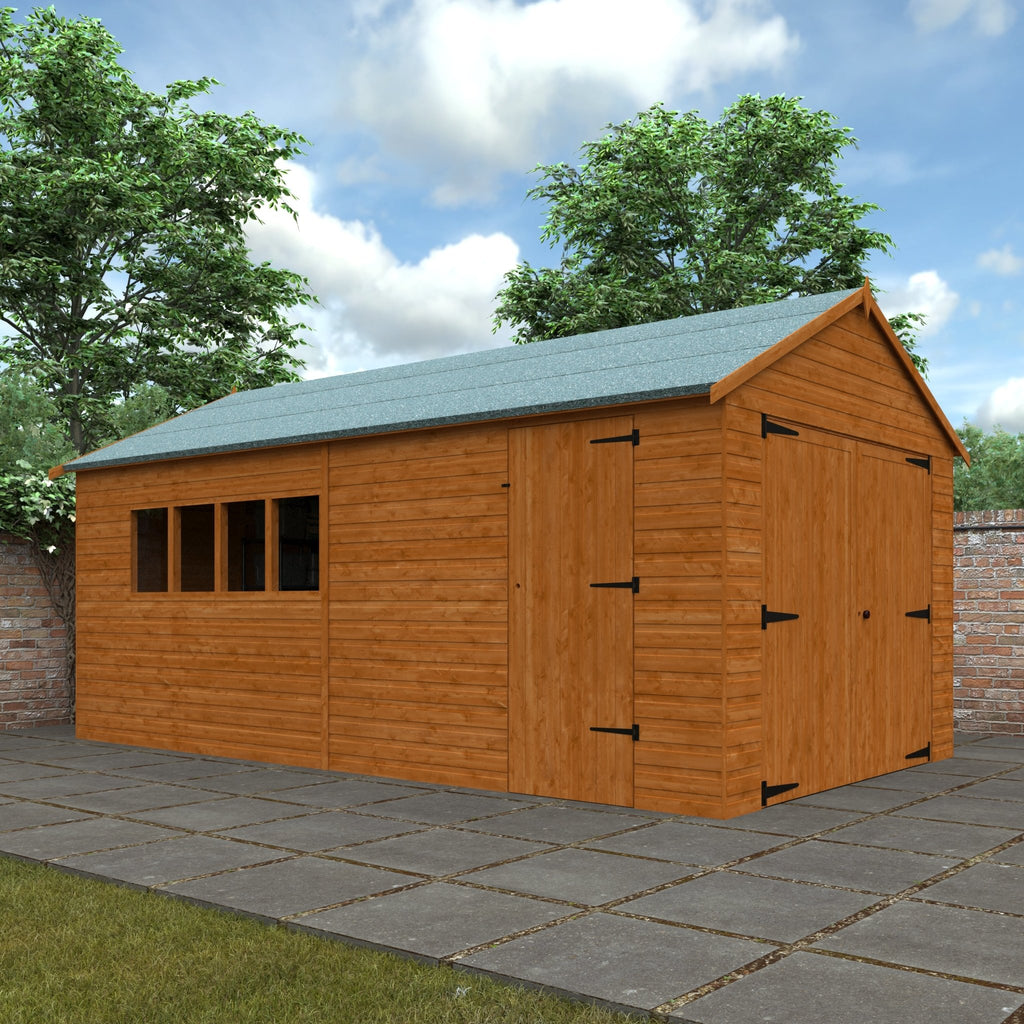 Shiplap Timber Garage with Heavy Duty Framing - Garage