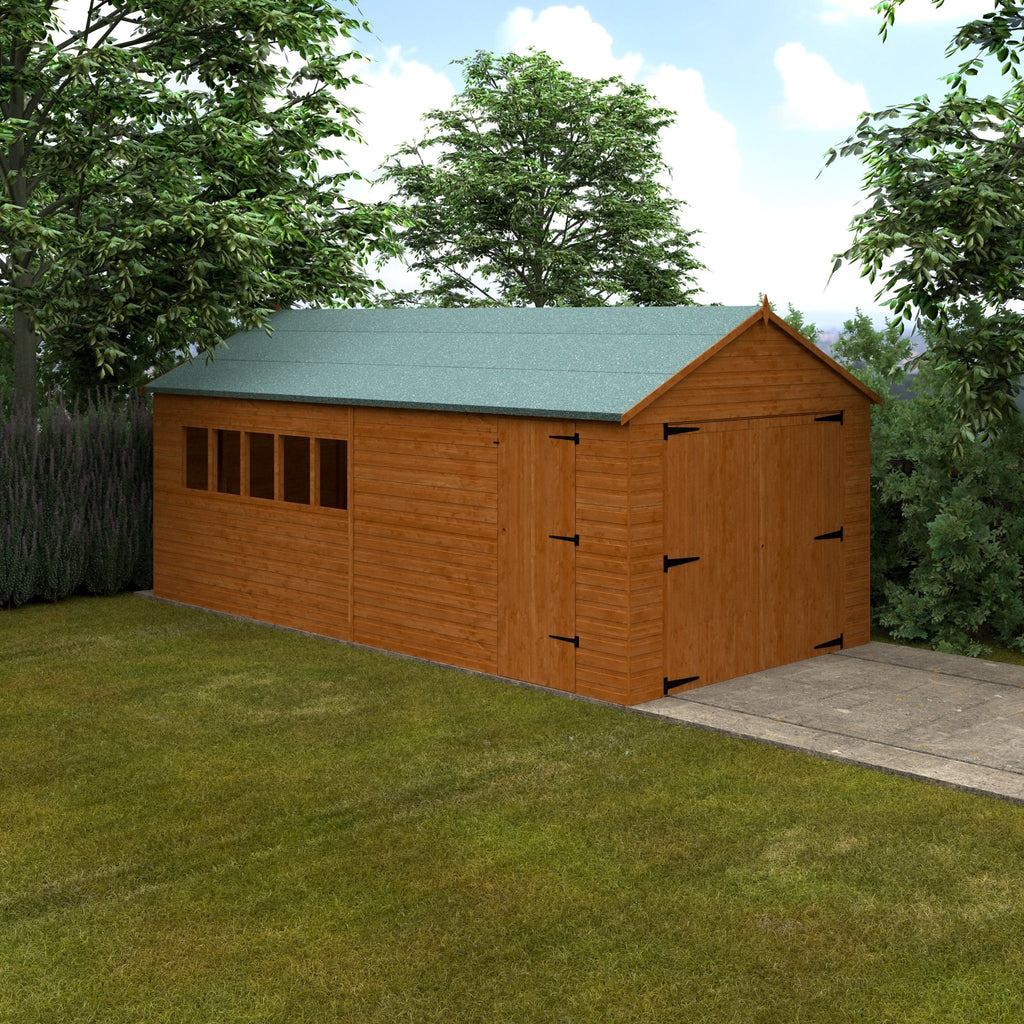 Shiplap Timber Garage with Heavy Duty Framing - Garage