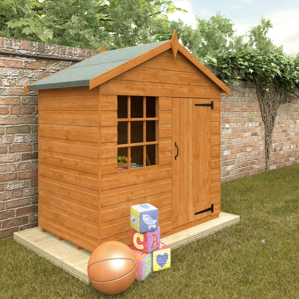 Single Story Shiplap Timber Den with Georgian Safety Window - Children's Playhouse - playhouse