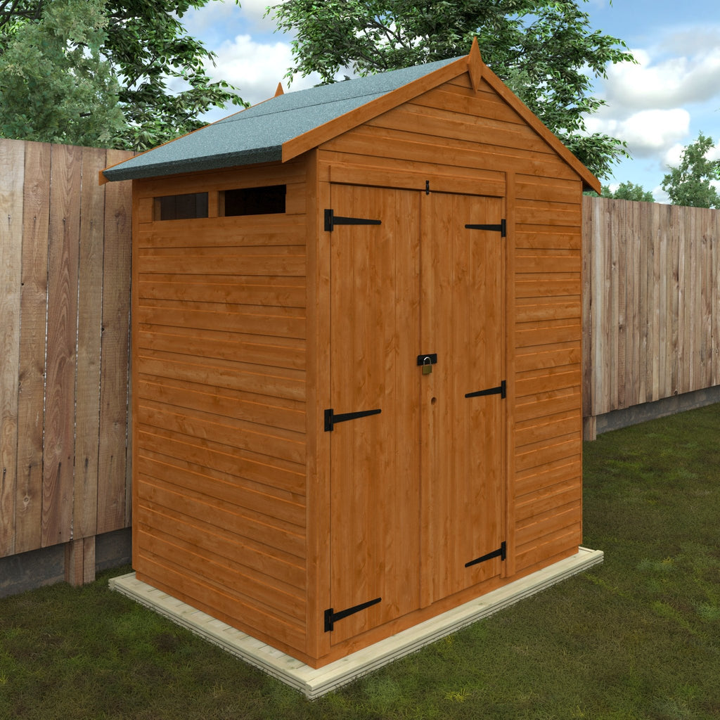 Timber Double Door Apex Security Shed - Shed