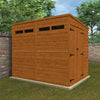 Timber Double Door Pent Security Shed - Shed