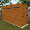 Timber Double Door Pent Security Shed - Shed
