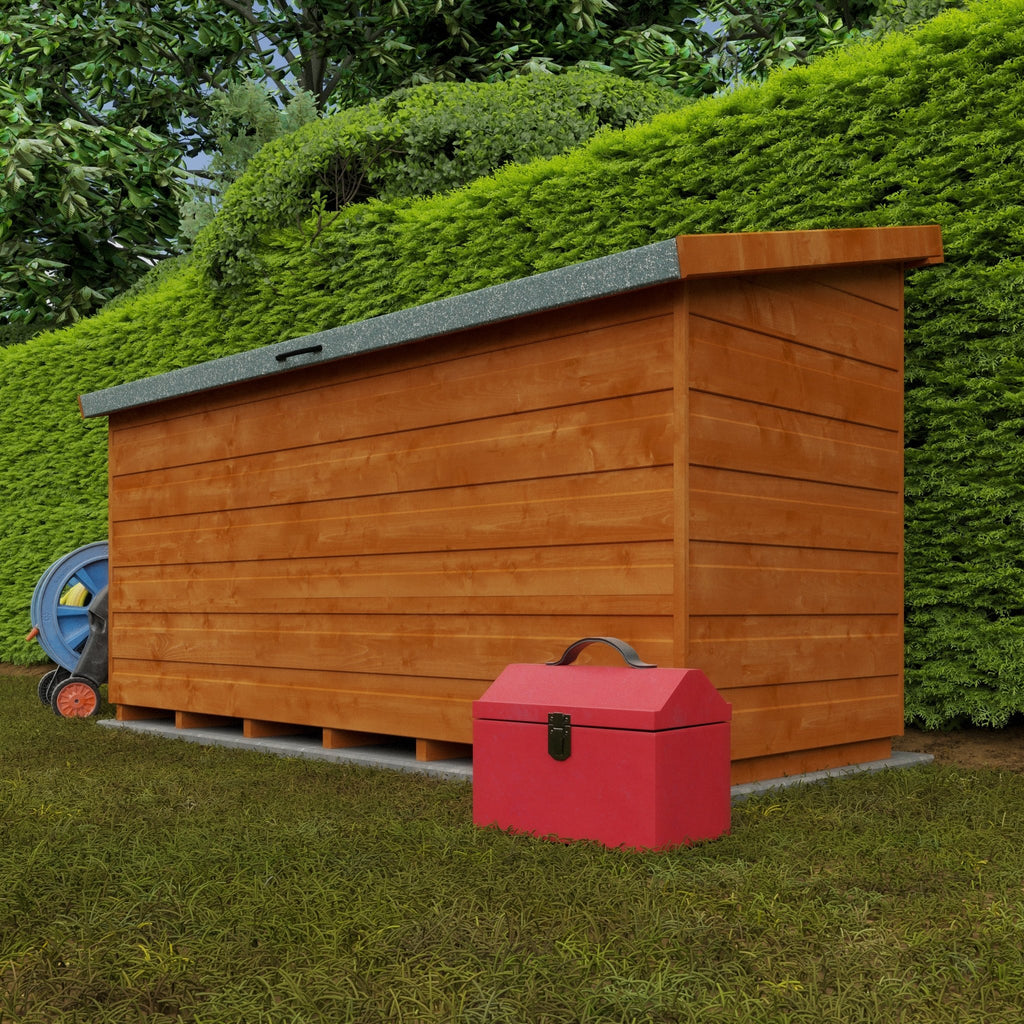 Timber Tool Chest with Hinged Lid - Storage