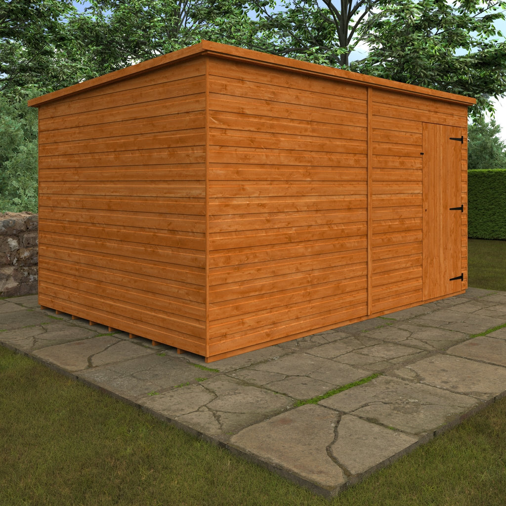 Timber Windowless Super Pent Shed - Shed