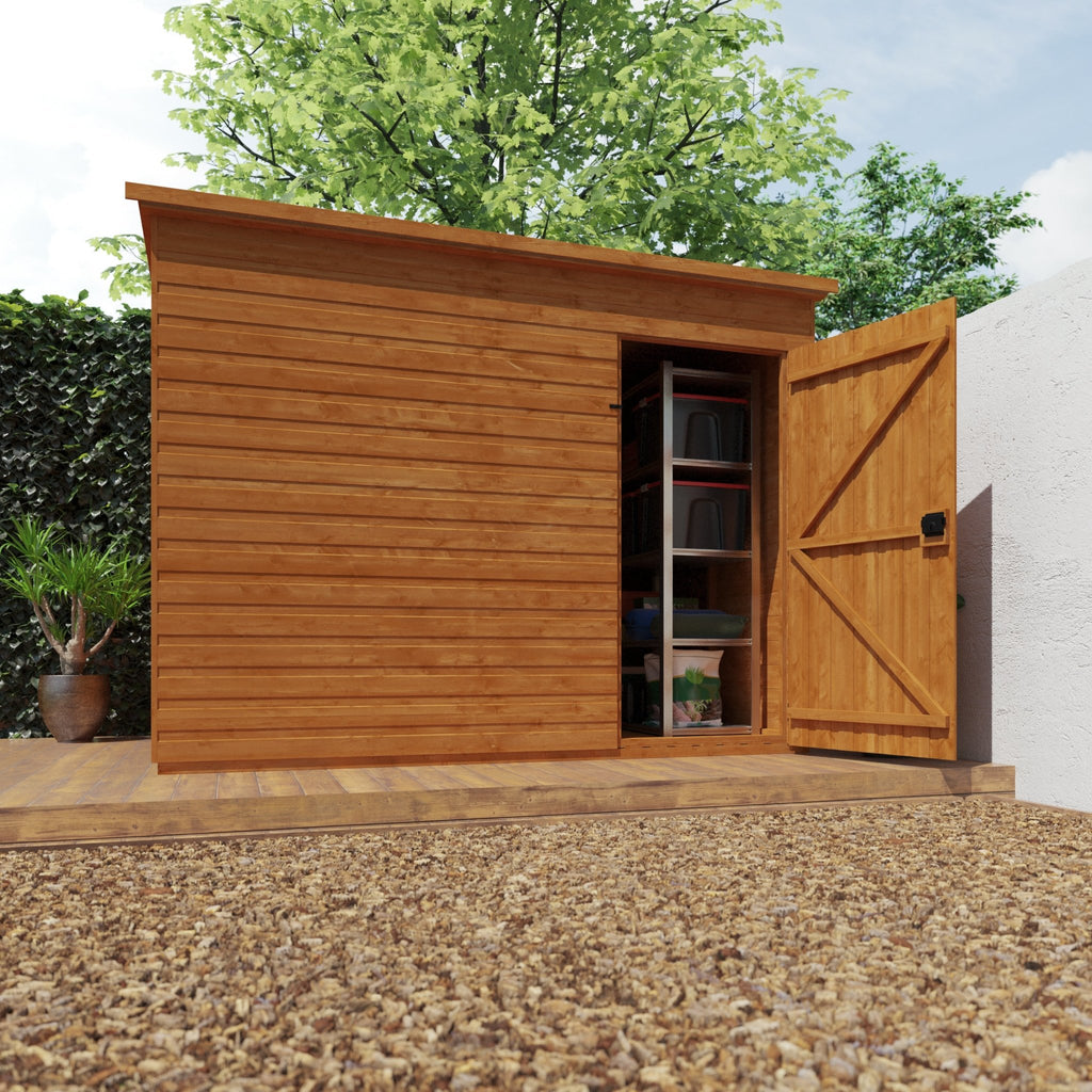 Timber Windowless Super Pent Shed - Shed